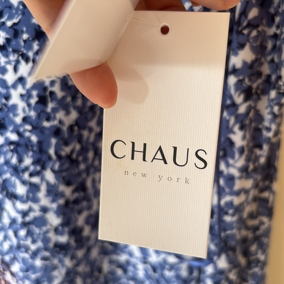 CHAUS Sleeveless Floral/Abstract Print Blouse - Picture 7 of 7